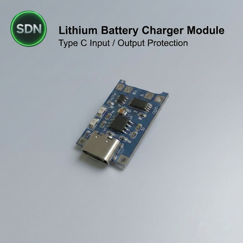 TP4056 โมดูลชาร์จแบตเตอรี่ Li-ion 5V 1A แบบ USB-C/Micro
