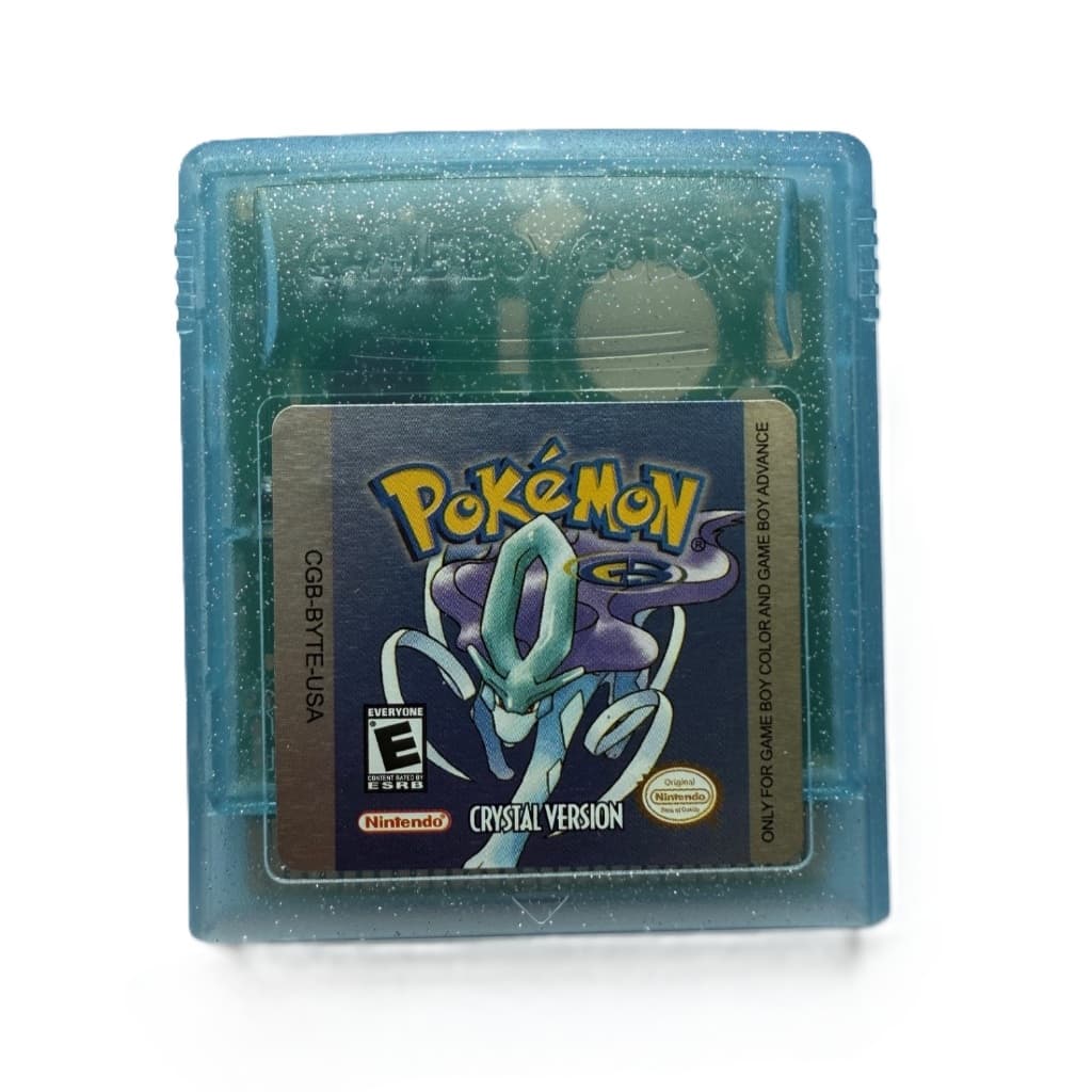 เกม Pokemon Crystal สําหรับ GBC Nintendo GameBoy Color เกมบอยบอยเวอร์ชั่นคอนโซล game boy colour poke mon