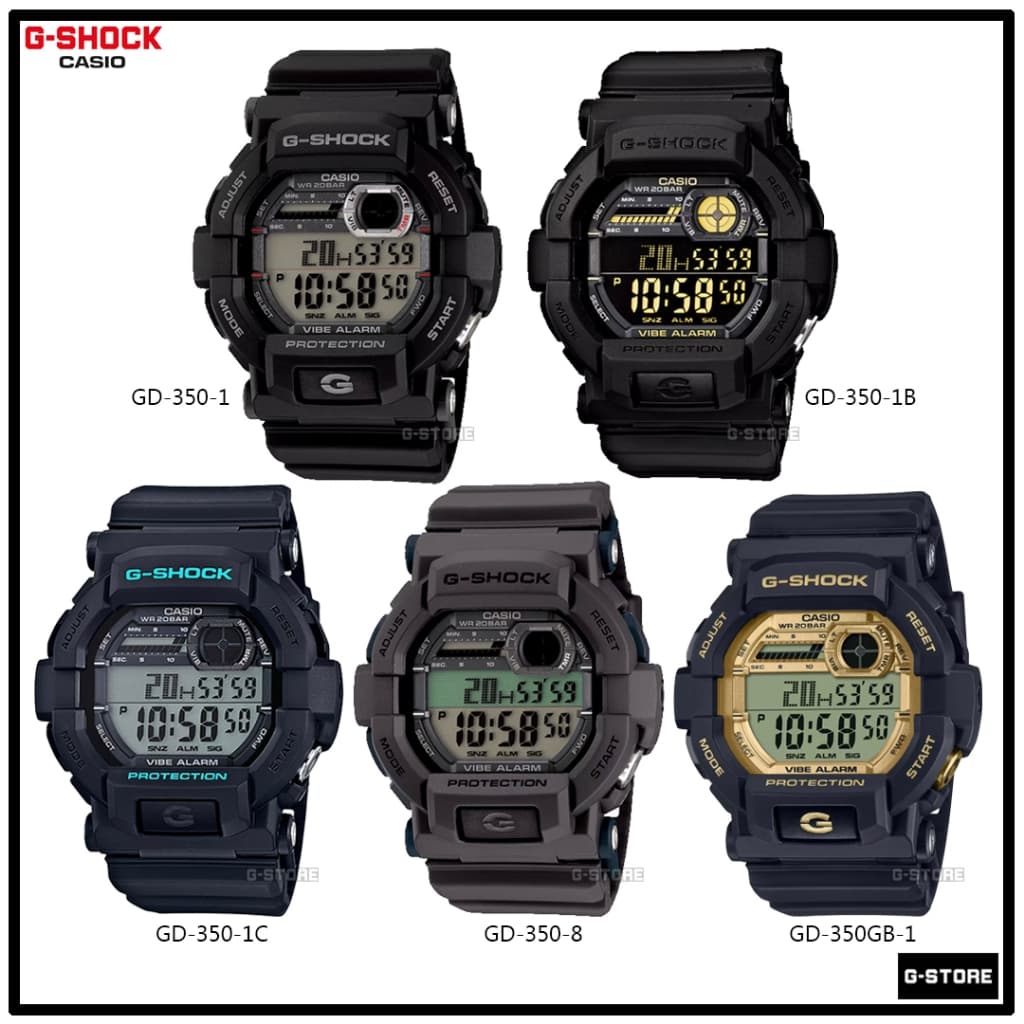 G-SHOCK รุ่น GD-350-1 | GD-350-1B / GD-350GB-1 / GD-350-8 ของแท้รับประกัน 1 ปี GD-350