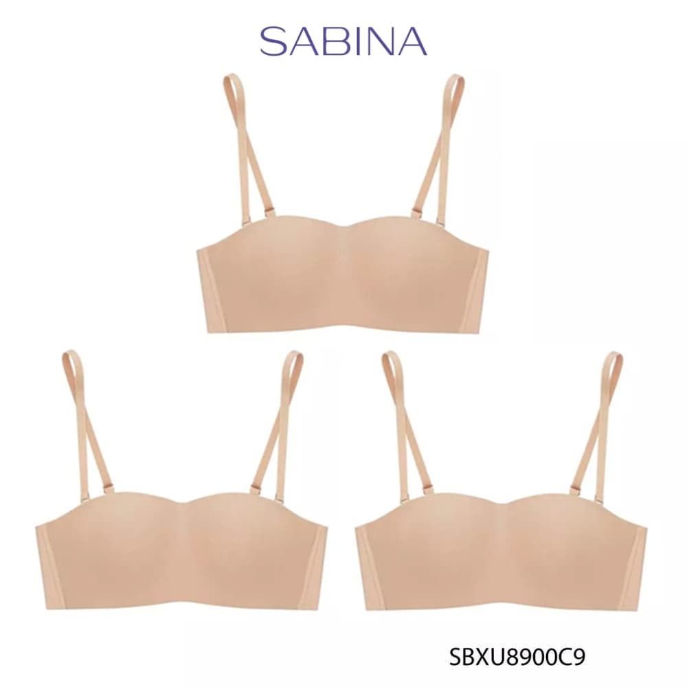 Sabina เสื้อชั้นใน (Set 3 ชิ้น) Pretty Perfect Level 1 เสื้อชั้นใน เกาะอก ไร้ตะเข็บ ไร้โครง รหัส SBXU8900C9 -…
