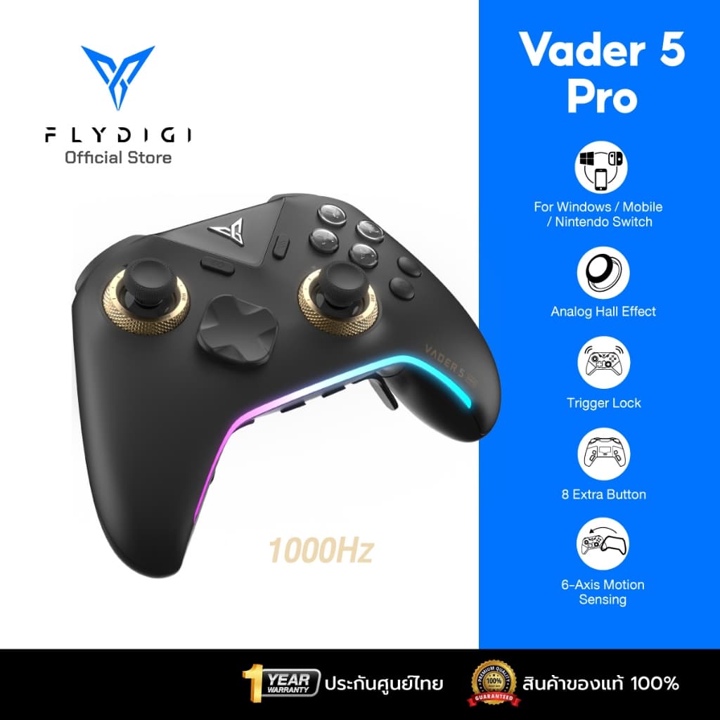 จอยเกม Flydigi Vader 5 Pro V.2 จอยเกมส์ จอยเกมส์สําหรับมือถือ จอยเกมส์ pc จอย nintendo switch
