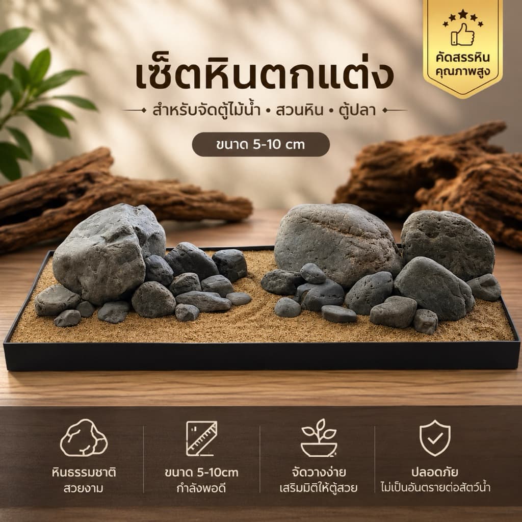 หินเซนริว 🍀นําเข้า/ไทย🐟แต่งตู้ปลา พร้อมจัดส่งทั่วไทย รูปที่ 1