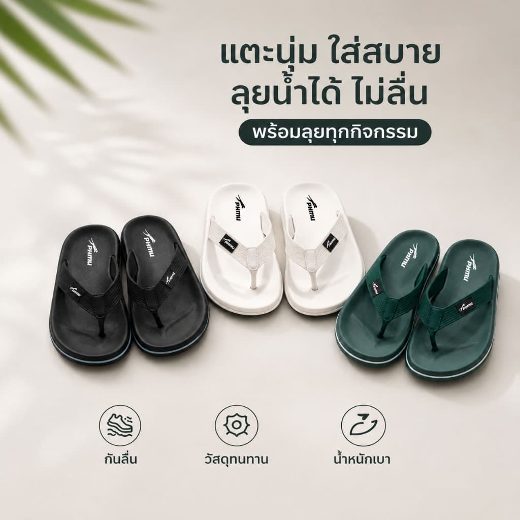 รองเท้าแตะผู้ชาย ใส่ชายหาด กันน้ํา กันลื่นแรง ทนทาน ใส่สบาย ลุยทะเลได้ ดีไซน์เก๋ไก๋ พร้อมส่ง