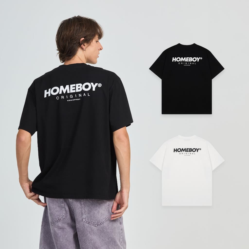 HOMEBOY เสื้อOVERSIZE HB.BASIC.LOGO v.2 คอตตอน100% ใส่ได้ทุกวัน รูปที่ 1