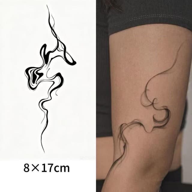 📦CODทั่วไทย 【Magic Tattoo】สติกเกอร์รอยสักลายงูสไตล์ดาร์ก เหมาะกระดูกไหปลาร้าและแขนเต็ม กันน้ํา ติดทน2สัปดาห์