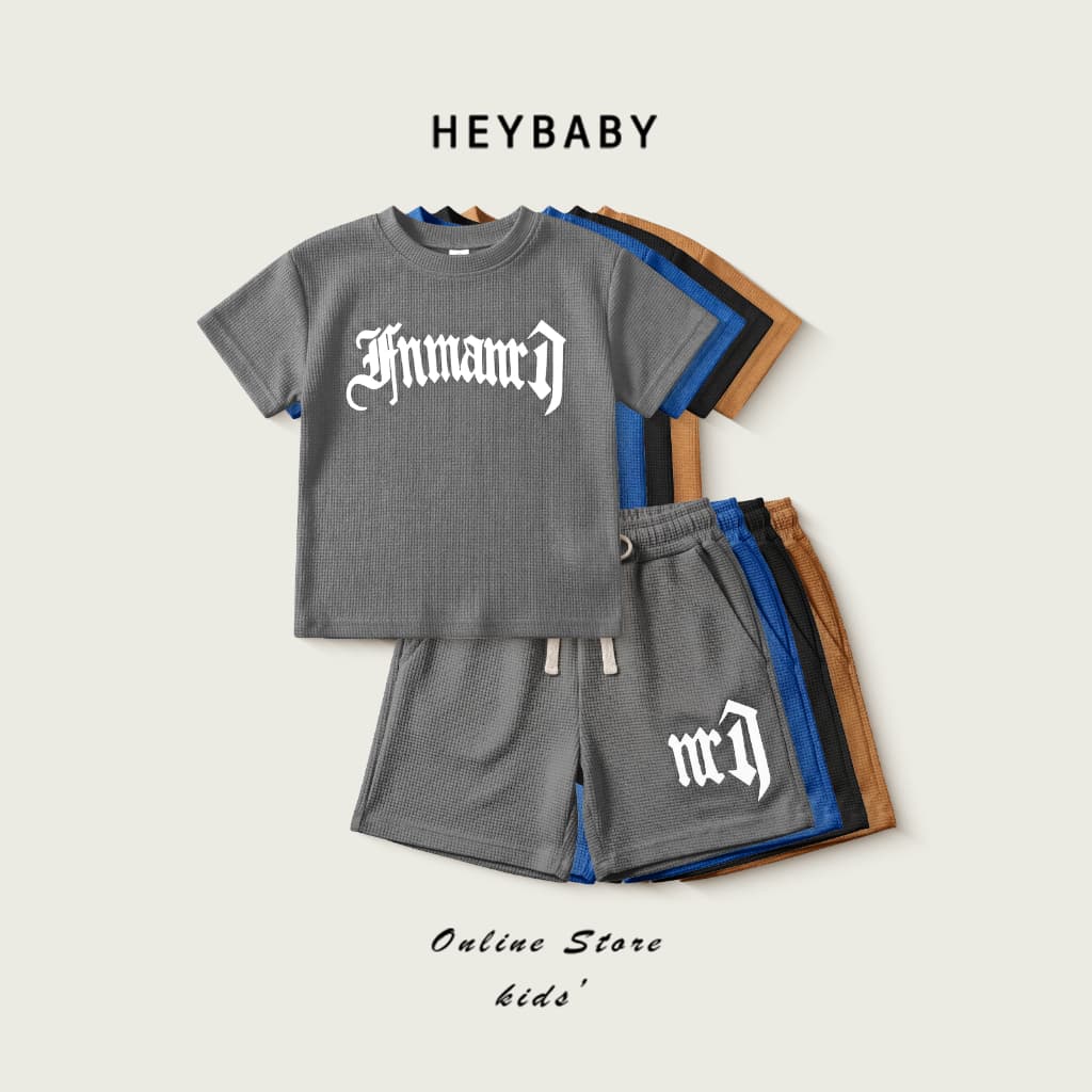 2-15 ปี เสื้อผ้าเด็กผู้ชาย เซ็ต 2 ชิ้น เสื้อ+กางเกงขาสั้นสไตล์เกาหลี ใส่สบาย สําหรับเด็กผู้ชาย