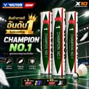VICTOR CHAMPION No.1 แถบแดง ลูกแบดขนเป็ด 12 ลูก มาตรฐาน BWF ลูกแบดมินตัน ของแท้ Champ 1