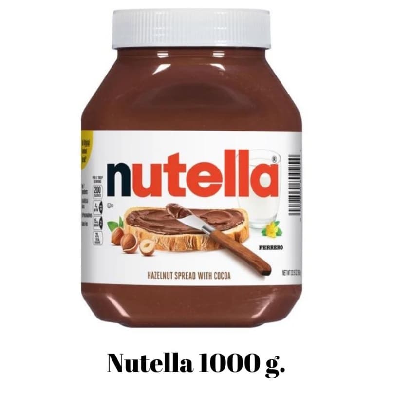Nutella Spread 750g 1kg.(1000g.) นูเทลล่า 200 350 750 825 1000 กรัม รูปที่ 1