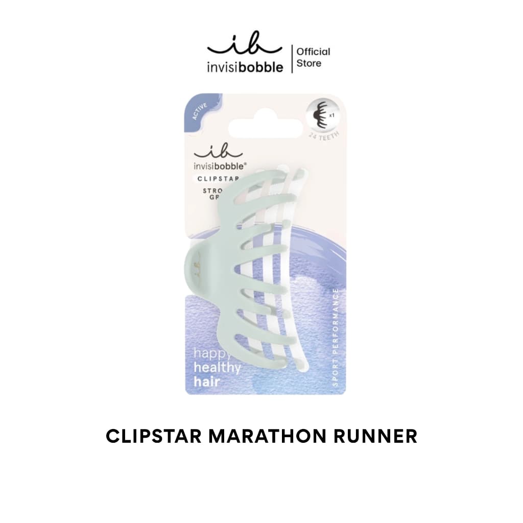 invisibobble กิ๊บหนีบผม กิ๊บติดผม ถนอมเส้นผม รุ่น Clipstar Marathon Runner (1 กล่องบรรจุ 1 ชิ้น)
