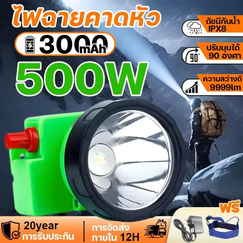 Nova-6703 ไฟฉายคาดหัว กันน้ําได้ดี ให้ความสว่างสูง ไฟหน้าแบบ LED แบบชาร์จไฟได้ พกพาสะดวก