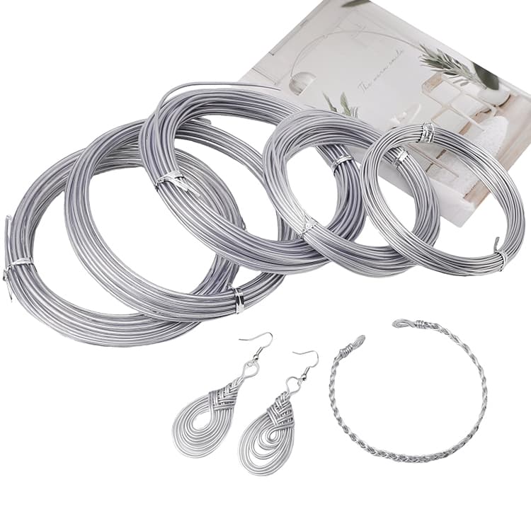 ลวดอลูมิเนียมขนาด 1.2-3 มม. สําหรับ DIY งานเครื่องประดับทําสร้อยข้อมือและต่างหู