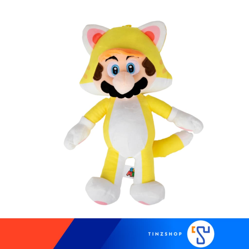 Nintendo Super Mario Bros. Cat Power-Up Plush Doll Yellow / ตุ๊กตาแมว มาริโอ้