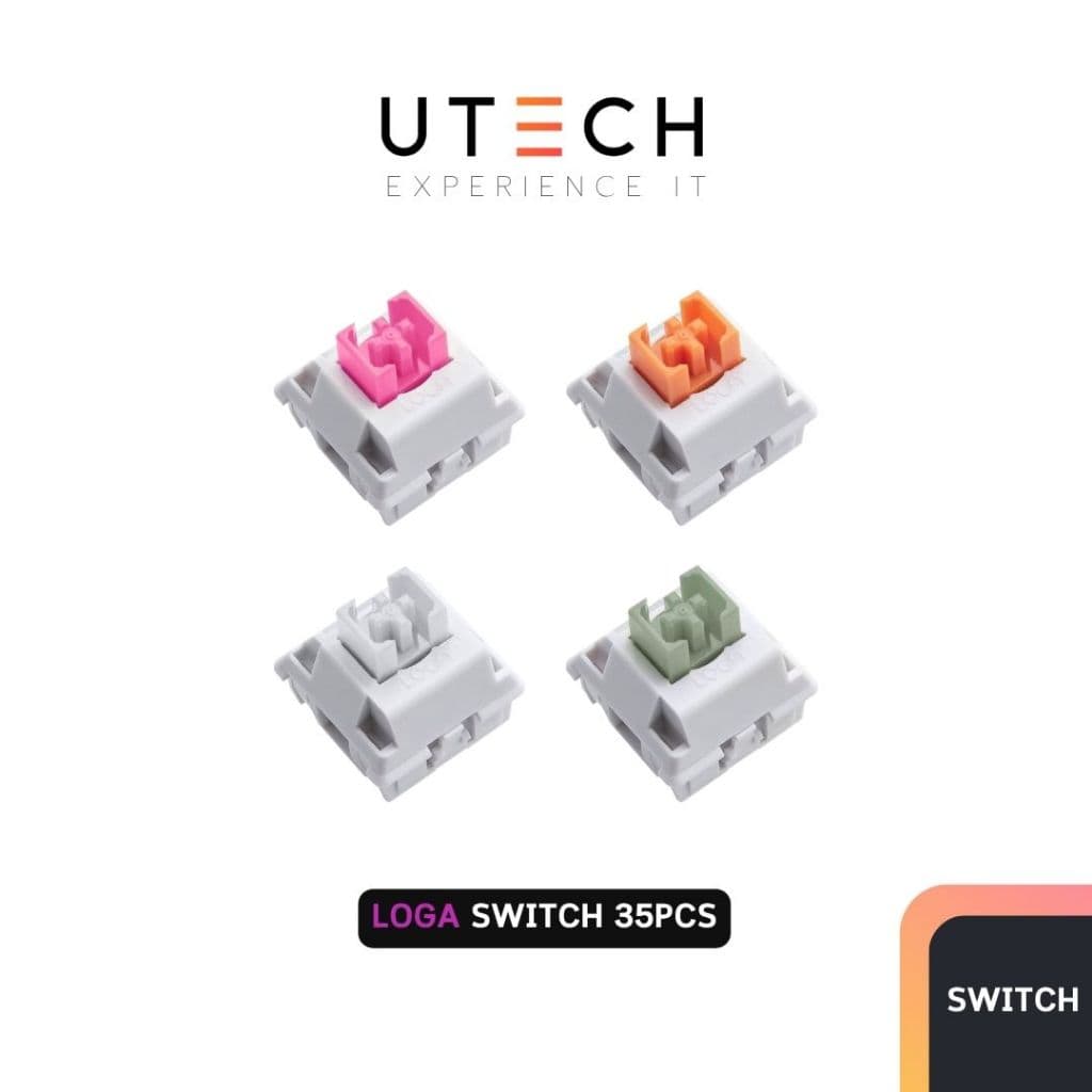 สวิตช์ (35 ตัว) Loga Chathai Nomyen Matcha Nomsod Mechanical Keyboard Switch 35pcs สวิตช์คีย์บอร์ด ชาไทย…