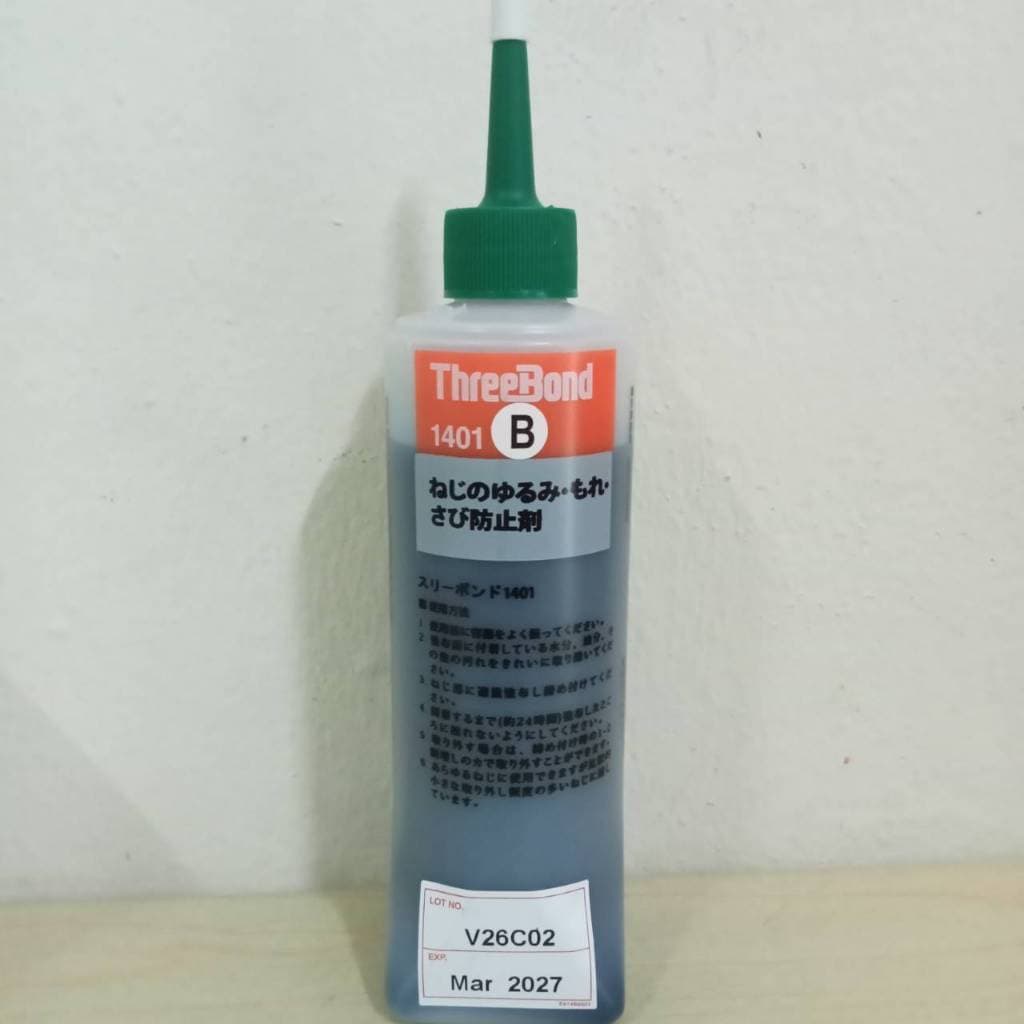 ThreeBond #1401B Agent for Preventing Screw Loosening กาวล็อคสกรู (สีเขียว) 200ml.