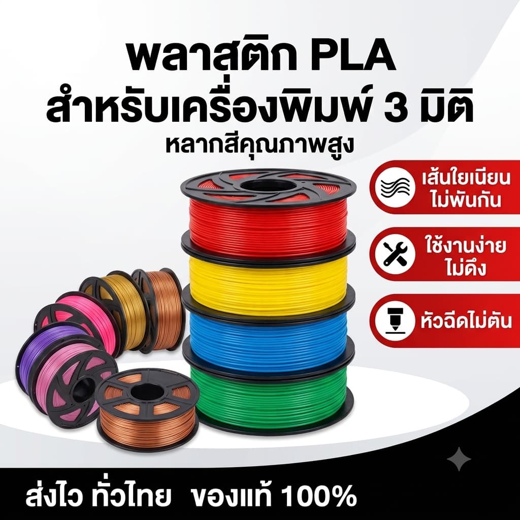 PETG Filament เส้นพลาสติก 3D Printer filament 1.75mm 1kg ปริ้นง่ายกว่า Toughness High Speed