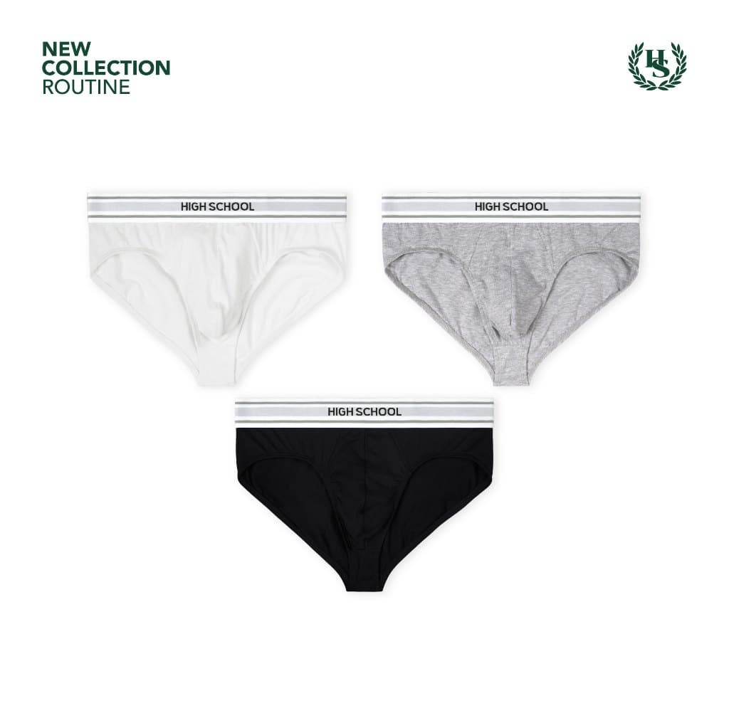 Highschool : Routine Hip Brief - กางเกงชั้นในทรงฮิปบรีฟ - INB33160