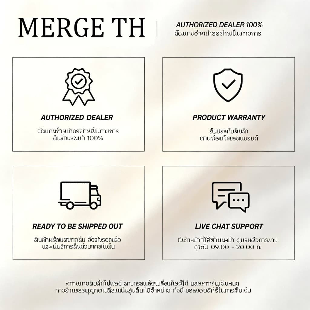 (MERGE TH) กระเป๋าไฮเอนด์ของแท้ 100% | สินค้า 7 วัน การประกันคุณภาพ (เฉพาะครอบคลุมด้วยข้อบกพร่องการผลิตโรงงานเ…