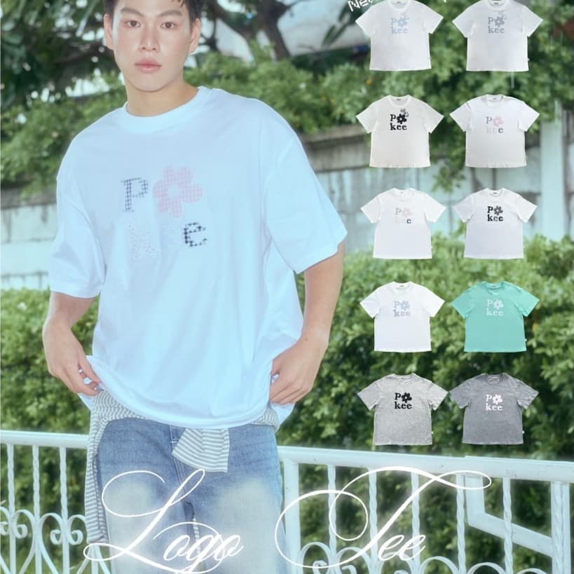 POKEE | LOGO TEE เสื้อยืด oversize(44“/50”) 🍀🐞