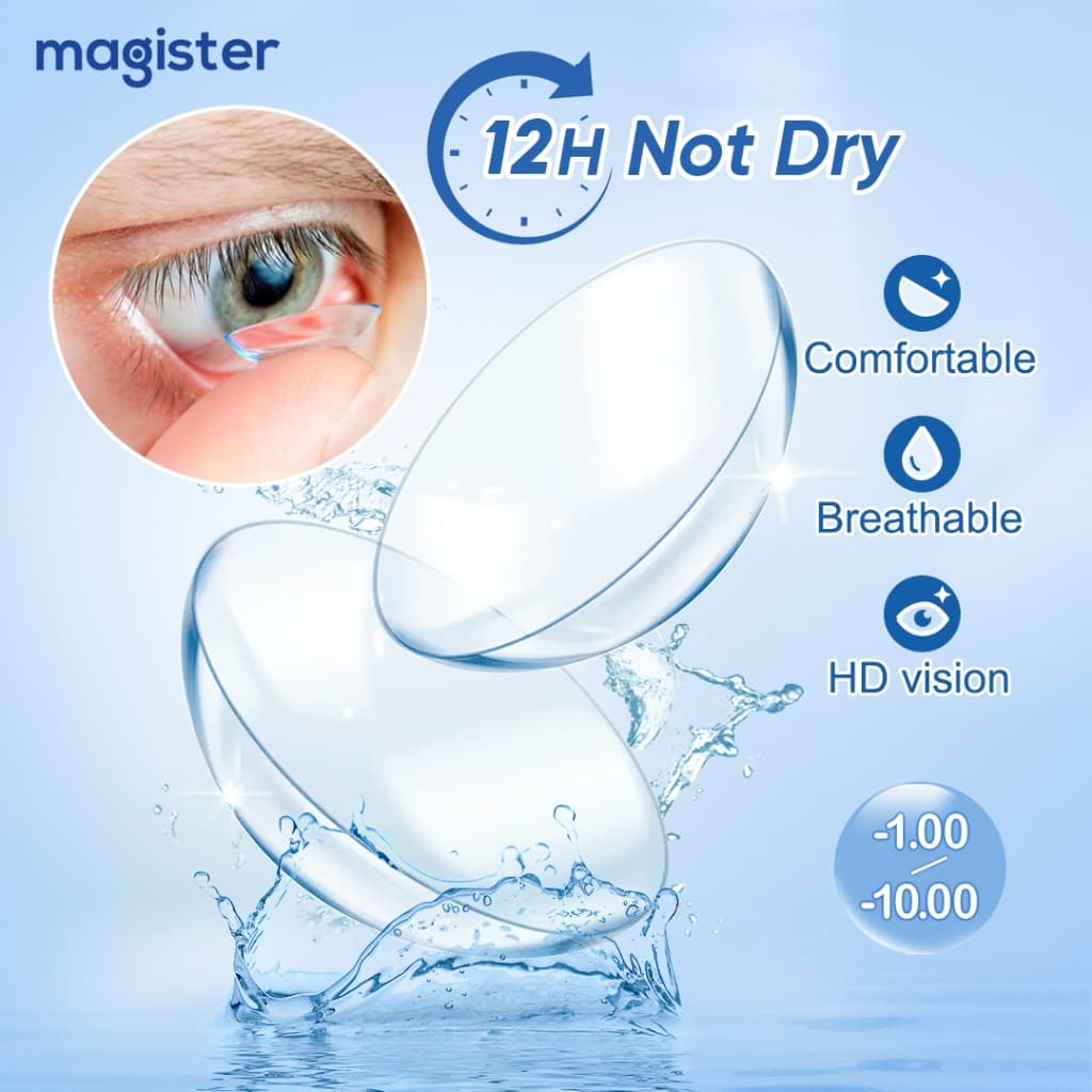 การประกันคุณภาพ♻️Magister & Realcon สายตาสั้น คอนแทคเลนส์ Mini Clear Lens เลนส์ใส ใส่สบาย เลนส์กรองแสง…