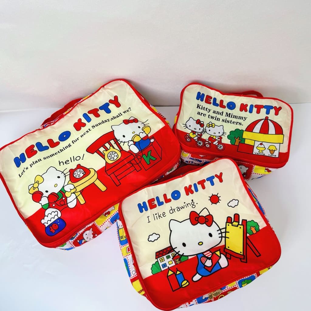 !!️พร้อมส่ง!!️♥️เซตกระเป๋าจัดระเบียบคิตตี้♥️