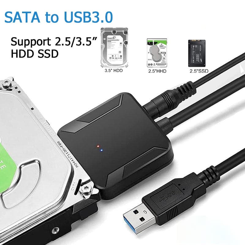 SATA to USB 3.0 Adapter Cable รองรับ UASP ใช้กับ SSD/HDD 2.5/3.5 นิ้ว ความเร็วสูง SATA III…