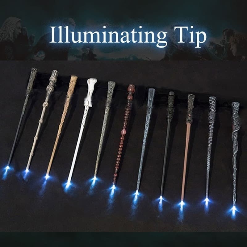 ไฟ LED ส่องสว่างเคล็ดลับไม้กายสิทธิ์อัพเกรด HP Series Magic Wand Elder Wand สําหรับ Halloween Party…