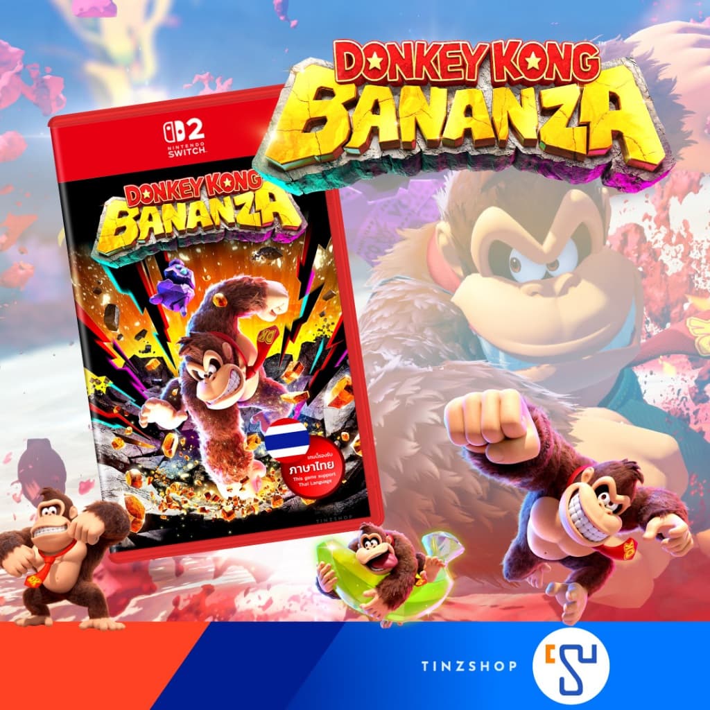 Nintendo Switch2 Game Donkey Kong Bananza Asia / Eng. รองรับภาษาไทย /ตลับเกม