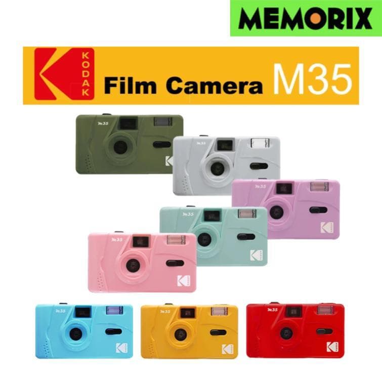 ถูกที่สุด ของแท้ KODAK M35 35mm Reusable Film Camera กล้องฟิล์ม M35วินเทจขนาด35มม. ใช้ซ้ําได้