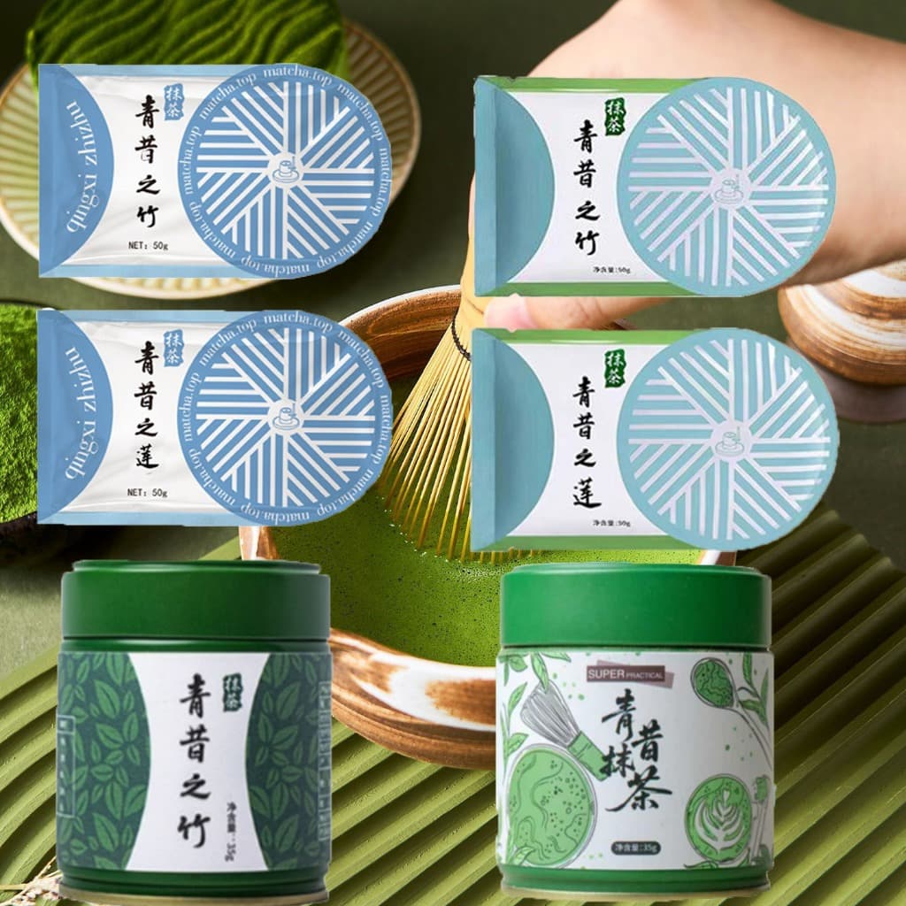 แบรนด์ดังจากจีน Qingxi Zhizhu Zhilian มัทฉะชาเขียว อูจิ ผ50 g.ซอง /35g.กระปุก งมัทฉะ Matcha ผงมัทฉะ New and…