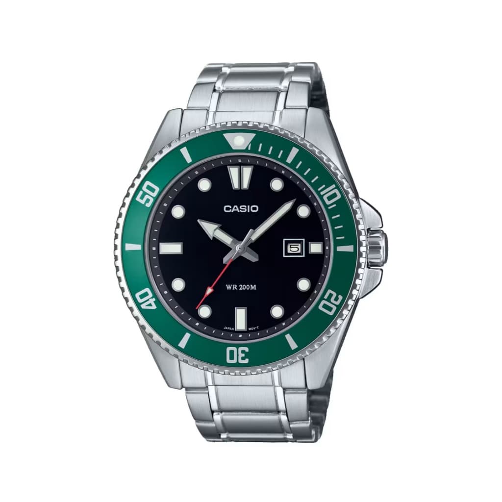 Casio นาฬิกาข้อมือผู้ชาย รุ่น MDV-107D-3AVDF Sporty Men's Watch