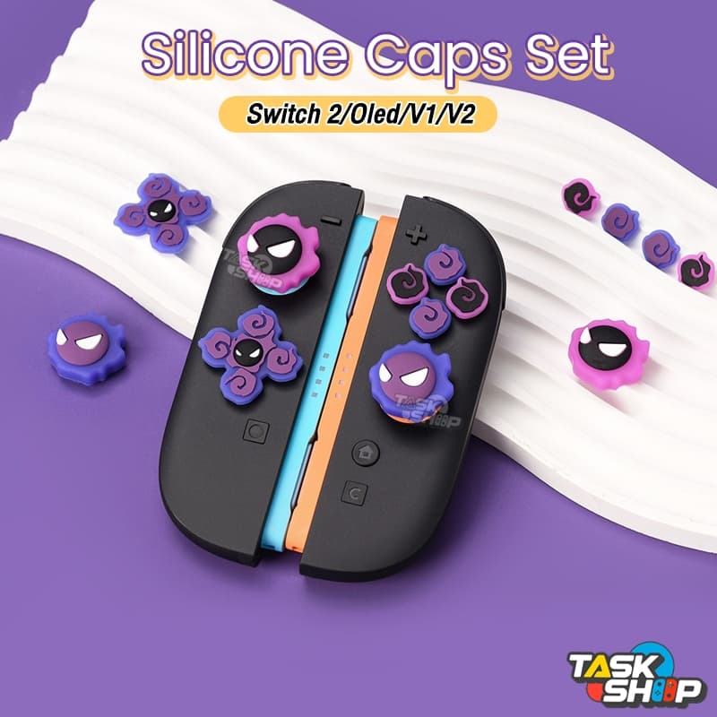 ส่งทันที ปุ่มทิศทาง D-Pad + ABXY สําหรับ Nintendo Switch 2/Oled/V1/V2 ลาย Gastly