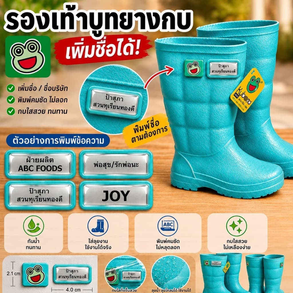 รองเท้าบูท รองเท้าบูทกบ Kuboro A-1000 กันน้ํา กันลื่น รองเท้าบู๊ท