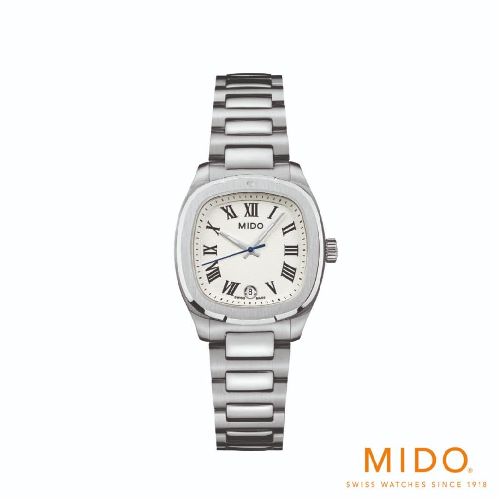 Mido รุ่น Multifort TV 28 Quartz นาฬิกาสําหรับผู้หญิง รหัสรุ่น M049.11.011.263.00 IVORY WOMEN WATCH
