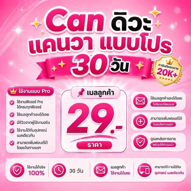 Can ดิวะ แบบโปร ตัวช่วยสายคิด พร้อมส่งหลังระบบอนุมัติการชําระเงินไม่ เกิน 15 นาที