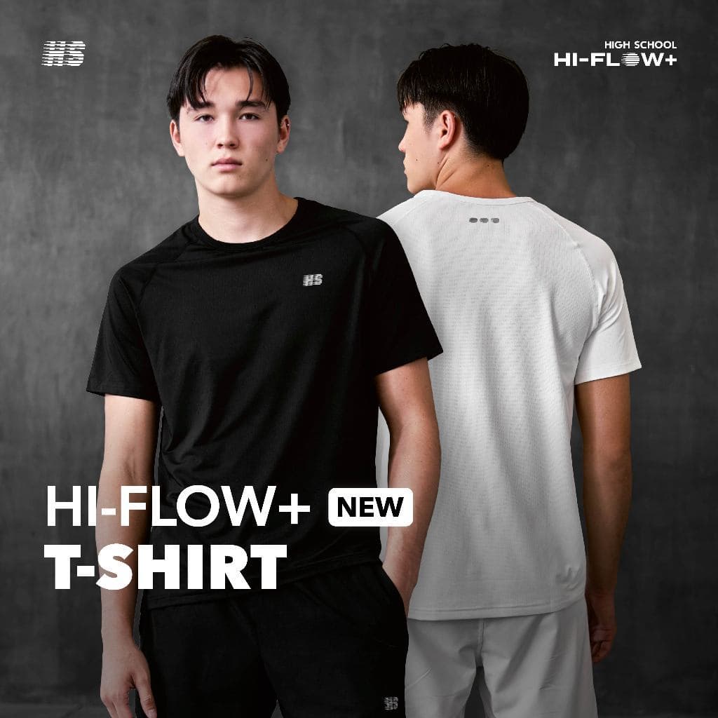 Highschool : HI-FLOW+ Short Sleeve T-shirt - เสื้อยืดออกกําลังกาย - TPB06236