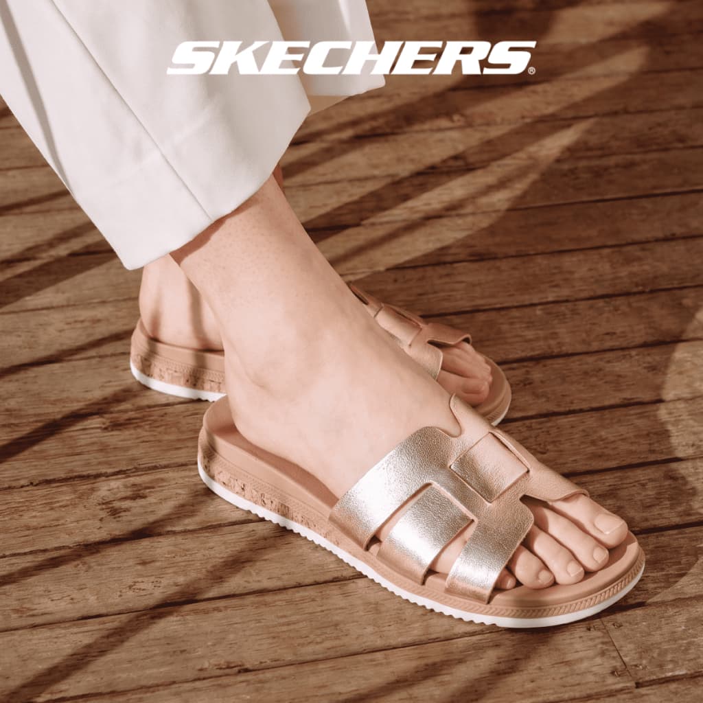 Skechers สเก็ตเชอร์ส รองเท้าผู้หญิง Women Bobs Desert Kiss Low Shoes - 114707-RSGD (latest)