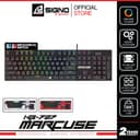 SIGNO KB-727 คีย์บอร์ดเกมมิ่ง Mechanical Keyboard (Blue/Red Switch) ไฟ Mini RGB มาโคร ปลี่ยนสวิตช์ได้ Hot-Swap