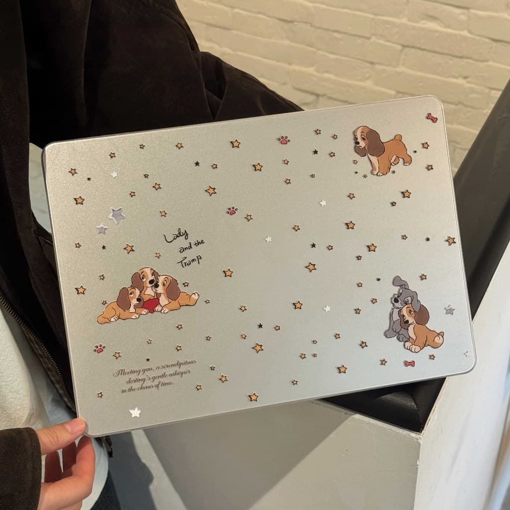 Shesell พร้อมส่ง เคส macbook (Glitter)Ladyลูกสุนัข Air13 Air15 A3241 Neo13เคสสําหรับแมคบุ๊คใสPro14 M5