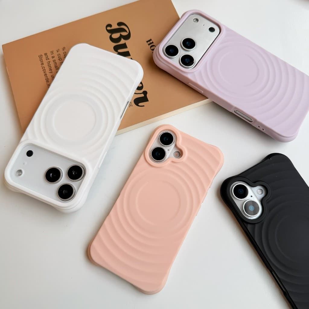 Ripple เคสกันกระแทก ชาร์จได้ ดีไซส์สวยหรู for iphone 17 pro max 16 pro max 15 pro max 14 pro max 13 pro max…
