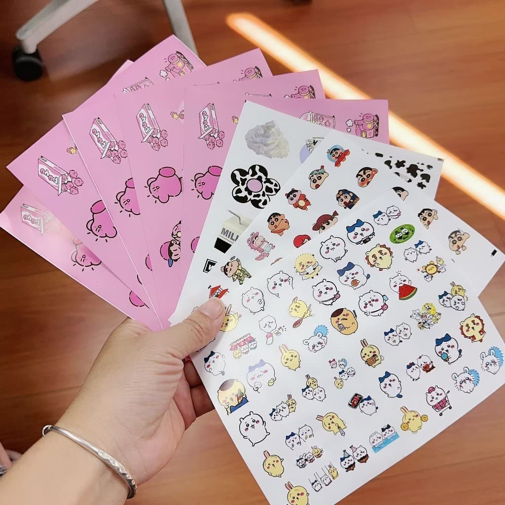 กล่องสุ่มสติกเกอร์ สติ๊กเกอร์ PVC สติ๊กเกอร์ไดคัท สติกเกอร์ กันน้ํา sticker PVCหมี เกาหลี ติดเคส โน๊ตบุ๊ค