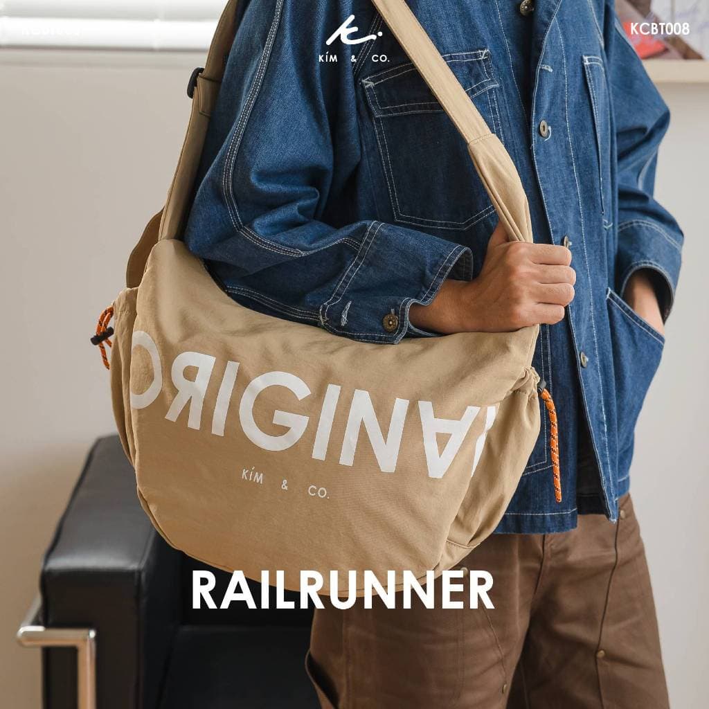 KIM&CO. ORIGINAL - RAILRUNNER CARGO BAG(KCBT008) กระเป๋า Crossbody Bag มี 4 สี ผ้าสะท้อนน้ํา