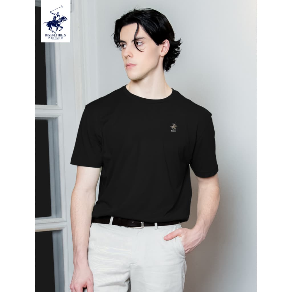 BEVERLY HILLS POLO CLUB เสื้อยืดคอกลมแขนสั้น รุ่น BNSR488 (โลโก้ม้าปัก)
