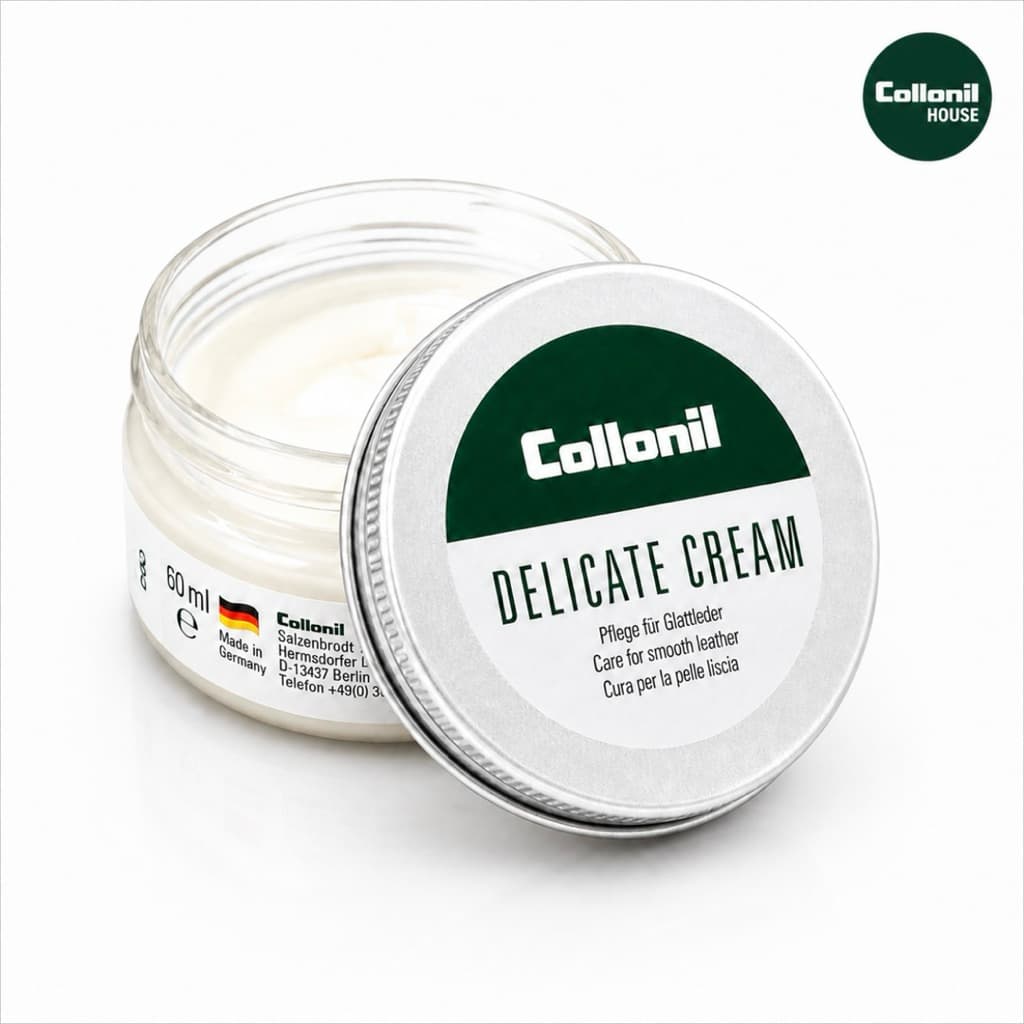 Collonil Delicate Cream 60 ml. ครีมทําความสะอาดหนังแท้ หนังคาเวียร์ หนังวัว หนังแกะ หนังแพะ รูปที่ 1