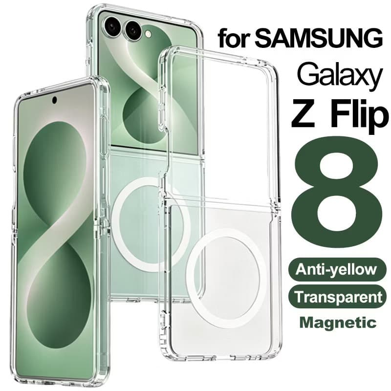 เคสชาร์จไร้สาย สําหรับ Samsung Z Flip 8 7 Flip 6 Flip 5 เคสแม่เหล็ก Z Fold 8 5 6 7 Z Flip7 / Flip6 / Flip5…