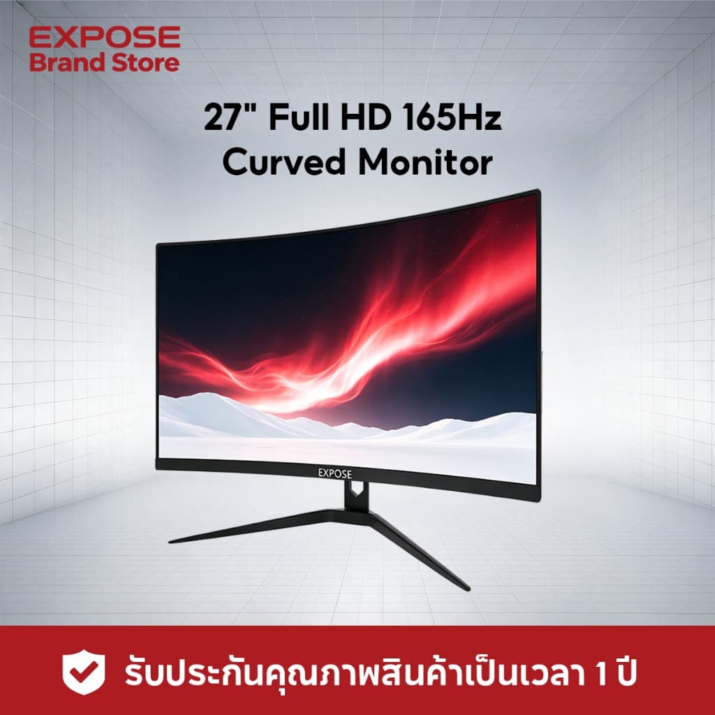 จอคอม 27นิ้ว 165HZ Monitor Full HD IPS 1MS หน้าจอโค้ง เต็มจอไร้ขอบ จอคอมพิวเตอร์ รับประกัน 1ปี