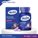 Hevita Good Night L-Theanine & Chamomile วิตามินช่วยนอนหลับ หลับสบาย ผ่อนคลาย (40 แคปซูล)