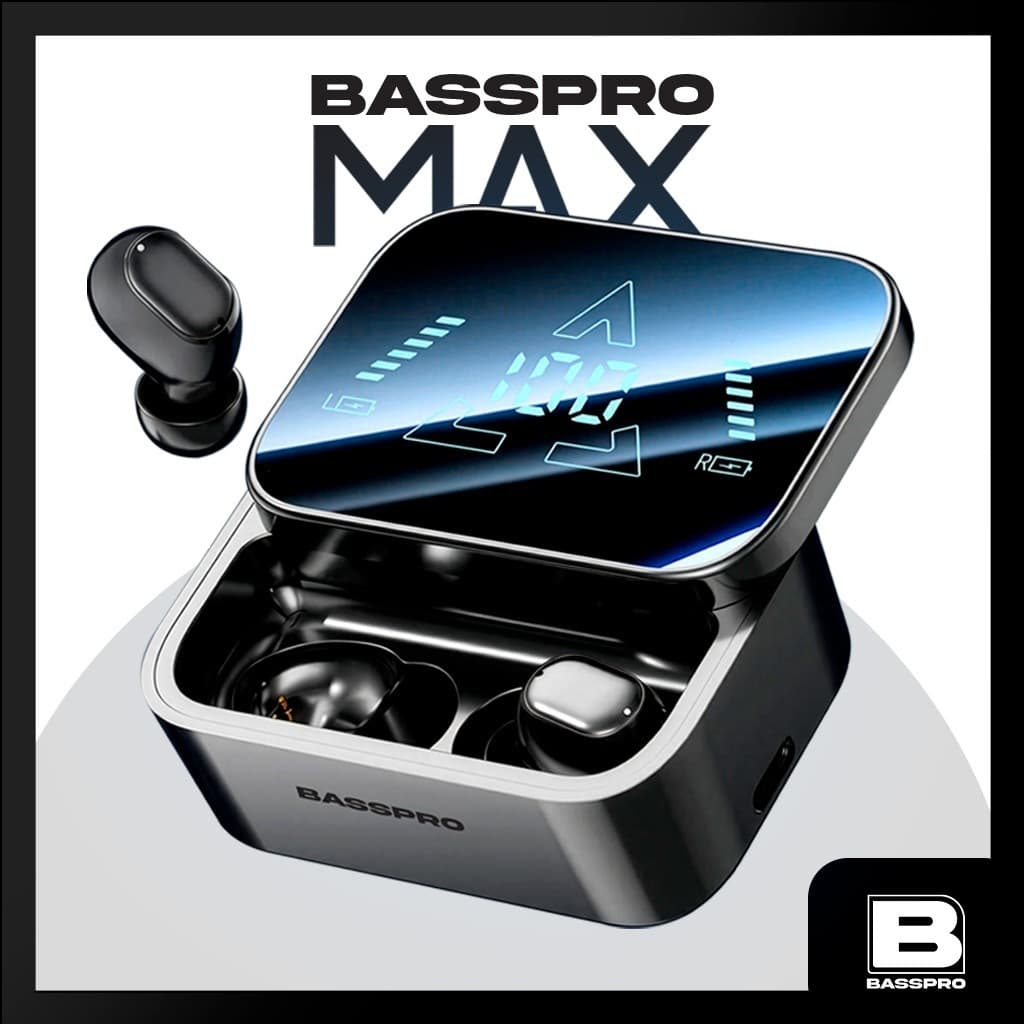 (รุ่นใหม่ล่าสุด)BASSPRO รุ่น หูฟัง Bass pro max 2 หูฟังบลูทูธ แท้100%เบสหนัก(bluetooth headphones)