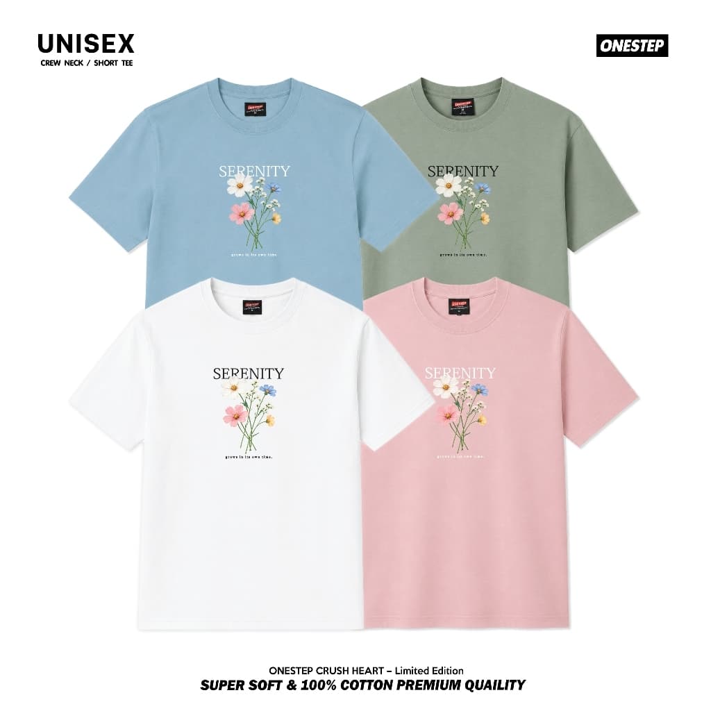 ผ้า cotton แท้ 100% [Super Soft] อย่างดี หนานุ่ม ใส่สบาย ไม่ร้อน ลาย 306 SERENITY - Man ผู้ชาย Women ผู้หญิง… รูปที่ 1