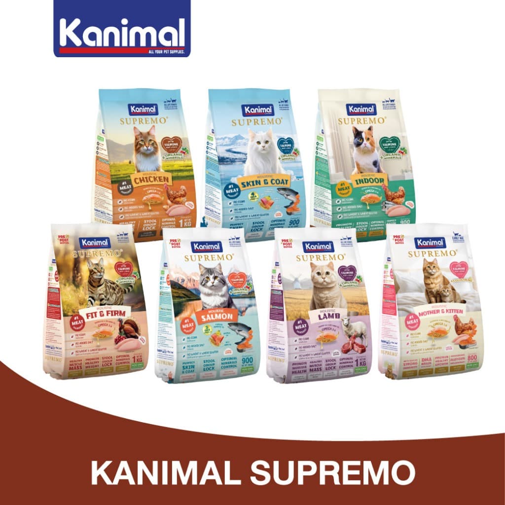 KANIMAL SUPREMO Cat Food อาหารแมวคานิมอลซูพรีโม่ สําหรับน้องแมวทุกสายพันธุ์