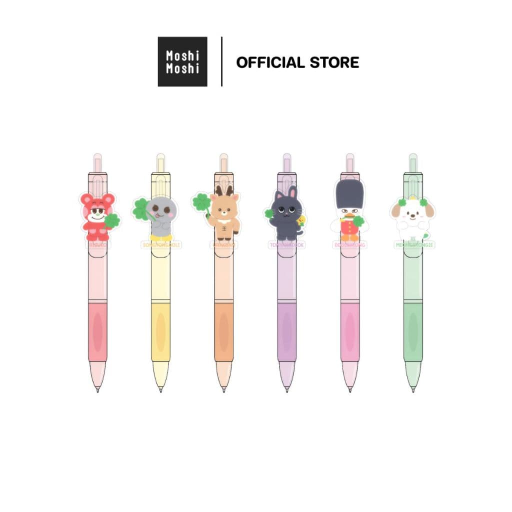 Moshi Moshi x RIIZE Pen with acrylic ปากกาเจล ลิขสิทธิ์แท้ รุ่น 6100006206-6211